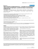 Báo cáo y học: "High-molecular-weight hyaluronan – a possible new treatment for sepsis-induced lung injury: a preclinical study in mechanically ventilated rats"