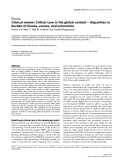 Báo cáo y học: "Clinical review: Critical care in the global context – disparities in burden of illness, access, and economics"