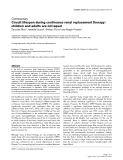 Báo cáo y học: "Circuit lifespan during continuous renal replacement therapy: children and adults are not equal"