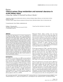 Báo cáo y học: "Clinical review: Drug metabolism and nonrenal clearance in acute kidney injury"