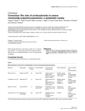 Báo cáo y học: "Correction: The role of corticosteroids in severe community-acquired pneumonia: a systematic review"