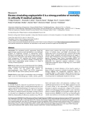 Báo cáo y học: "Excess circulating angiopoietin-2 is a strong predictor of mortality in critically ill medical patients"