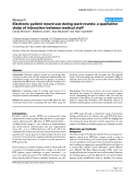 Báo cáo y học: "Electronic patient record use during ward rounds: a qualitative study of interaction between medical staff"