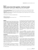 Báo cáo y học: "Ethics review: End of life legislation - the French model"