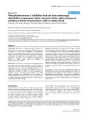 Báo cáo y học: "Phosphodiesterase 4 inhibition but not beta-adrenergic stimulation suppresses tumor necrosis factor-alpha release in peripheral blood mononuclear cells in septic shock"