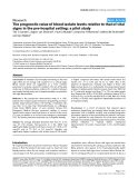 Báo cáo y học: "The prognostic value of blood lactate levels relative to that of vital signs in the pre-hospital setting: a pilot study"