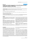 Báo cáo y học: "Surgical and medical emergencies on board European aircraft: a retrospective study of 10189 cases"