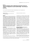 Báo cáo y học: "Bench-to-bedside review: Optimising emergency reversal of vitamin K antagonists in severe haemorrhage – from theory to practice"