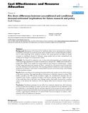 Báo cáo y học: "Are there differences between unconditional and conditional demand estimates? implications for future research and polic"