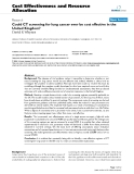 Bóa cáo y học: "Could CT screening for lung cancer ever be cost effective in the United Kingdom"