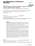 Báo cáo y học: " Cost-effectiveness analysis of the available strategies for diagnosing malaria in outpatient clinics in Zambia"