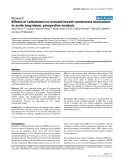 Báo cáo y học: "Effects of salbutamol on exhaled breath condensate biomarkers in acute lung injury: prospective analysis"