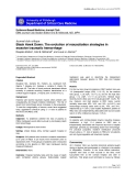 Báo cáo y học: "Black Hawk Down: The evolution of resuscitation strategies in massive traumatic hemorrhage"