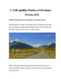 2. Trải nghiệm Windows 8 Developer Preview (P2)