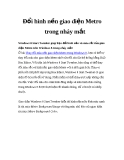 i hình nền giao diện Metro trong nháy mắt