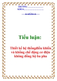 Tiểu luận: Thiết kế hệ thống điều khiển và khống chế động cơ điện không đồng bộ ba pha