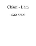 Chàm - Làm sao KHOI