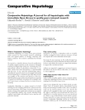 Báo cáo y học: "Comparative Hepatology: A journal for all hepatologists with immediate Open Access to quality peer-reviewed research"