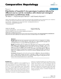 Báo cáo y học: " Distribution of hepatitis C virus genotypes in patients infected by different sources and its correlation with clinical and virological parameters: a preliminary study"