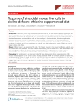 Báo cáo y học: "Response of sinusoidal mouse liver cells to choline-deficient ethionine-supplemented diet"