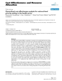 Báo cáo y học: "Generalized cost-effectiveness analysis for national-level priority-setting in the health sector"