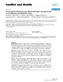 Báo cáo y học: "Screening for Posttraumatic Stress Disorder among Somali ex-combatants: A validation study"