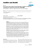 Báo cáo y học: " Occurrence and overlap of natural disasters, complex emergencies and epidemics during the past decade (1995–2004)"