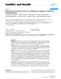 Báo cáo y học: "Reproductive health services for refugees by refugees in Guinea I: family planning"