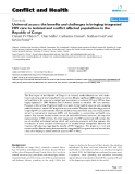 Báo cáo y học: "Universal access: the benefits and challenges in bringing integrated HIV care to isolated and conflict affected populations in the Republic of Congo"
