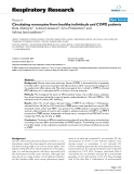 Báo cáo y học: "Circulating monocytes from healthy individuals and COPD patients"