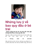 Những lưu ý về bao quy đầu ở bé trai