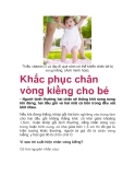  Khắc phục chân vòng kiềng cho bé