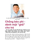 Chống béo phì dành một "ghế" cho trẻ