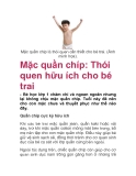 Mặc quần chip là thói quen cần thiết cho bé trai