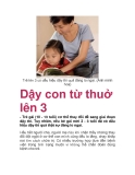 Trẻ lên 3 có dấu hiệu dậy thì quả đáng lo ngại. (Ảnh minh hoạ)

Dậy con từ