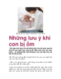 Bé bị sốt nên nghỉ ở nhà