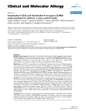 Báo cáo y học: "Interleukin-4 (IL4) and Interleukin-4 receptor (IL4RA) polymorphisms in asthma: a case control study"