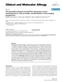 Báo cáo y học: "The basophil activation test by flow cytometry: recent developments in clinical studies, standardization and emerging perspectives"