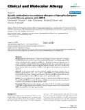 Báo cáo y học: "Specific antibodies to recombinant allergens of ABPA"