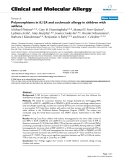 Báo cáo y học: "Polymorphisms in IL12A and cockroach allergy in children with asthma"