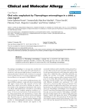 Báo cáo y học: "Oral mite anaphylaxis by Thyreophagus entomophagus in a child: a case report"