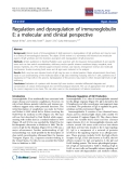 Báo cáo y học: "Regulation and dysregulation of immunoglobulin E: a molecular and clinical perspective"