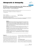 Báo cáo y học: "The Council on Chiropractic Education's New Wellness Standard: A call to action for the chiropractic profession"