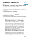 Báo cáo y học: "Head repositioning errors in normal student volunteers: a possible tool to assess the neck's neuromuscular system"