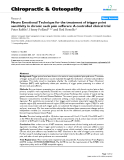 Báo cáo y học: "Neuro Emotional Technique for the treatment of trigger point sensitivity in chronic neck pain sufferers: A controlled clinical trial"