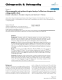 Báo cáo y học: "A demographic and epidemiological study of a Mexican chiropractic college public clinic"