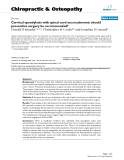 Báo cáo y học: "Cervical spondylosis with spinal cord encroachment: should preventive surgery be recommended"