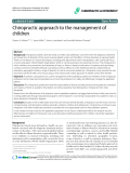 Báo cáo y học: "Chiropractic approach to the management of children"