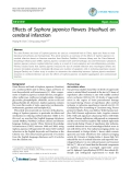 Báo cáo y học: "Effects of Sophora japonica flowers (Huaihua) on cerebral infarction"