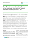 Báo cáo y học: "Boswellic acids extract attenuates pulmonary fibrosis induced by bleomycin and oxidative stress from gamma irradiation in rats"